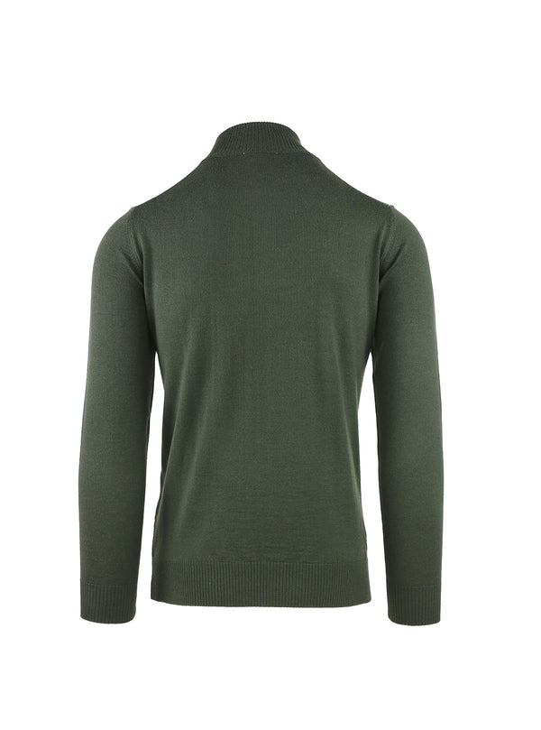 SERAFINO ZIP WITH JACQUARD MICRO RECTANGLES