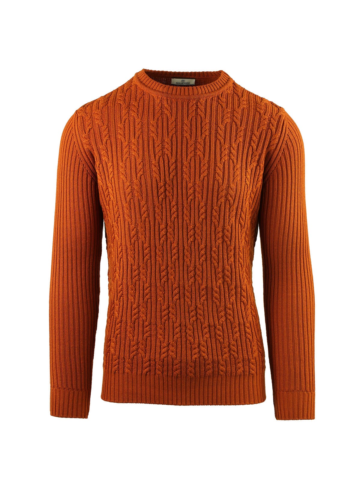 KABEL EN GERIBBELDE RONDE HALS