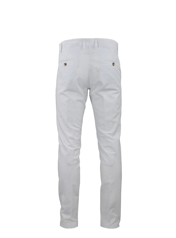 PANTALONE CHINO IN COTONE E LINO