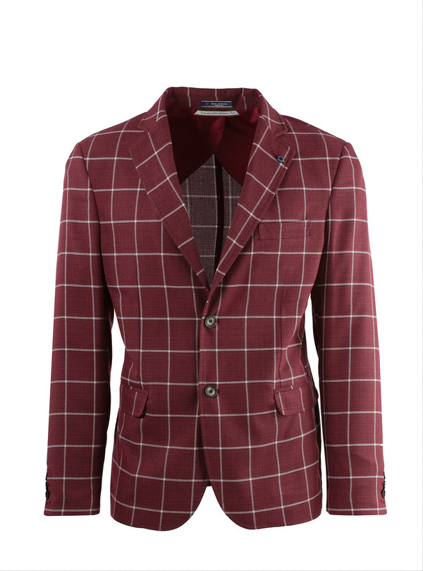CHECKED LINEN JACKET