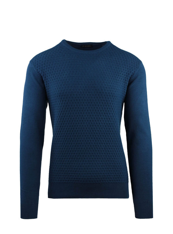 CUELLO REDONDO DE PUNTO TRAMADO