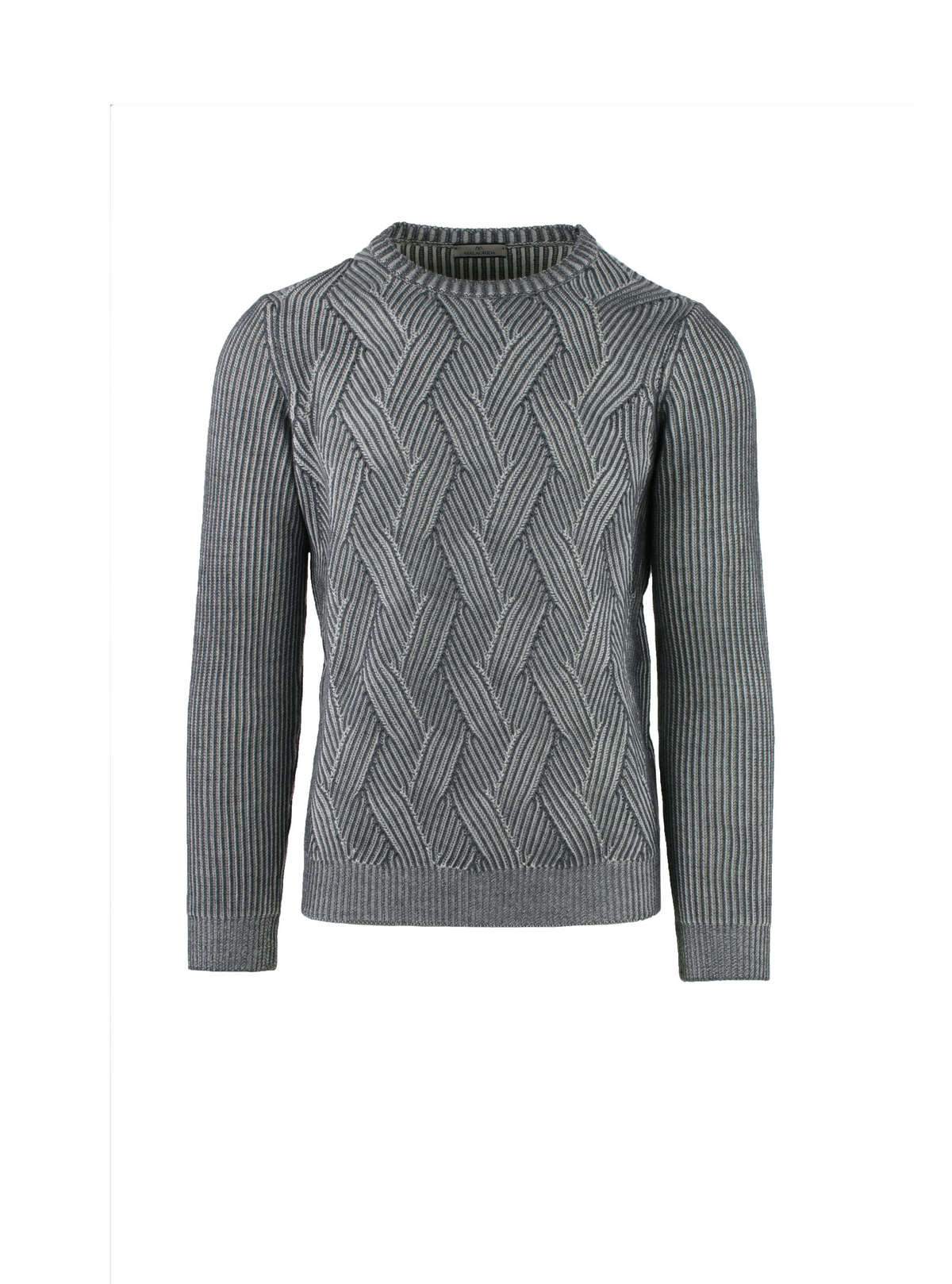 Bicolored English Ribbed Crew Neck
