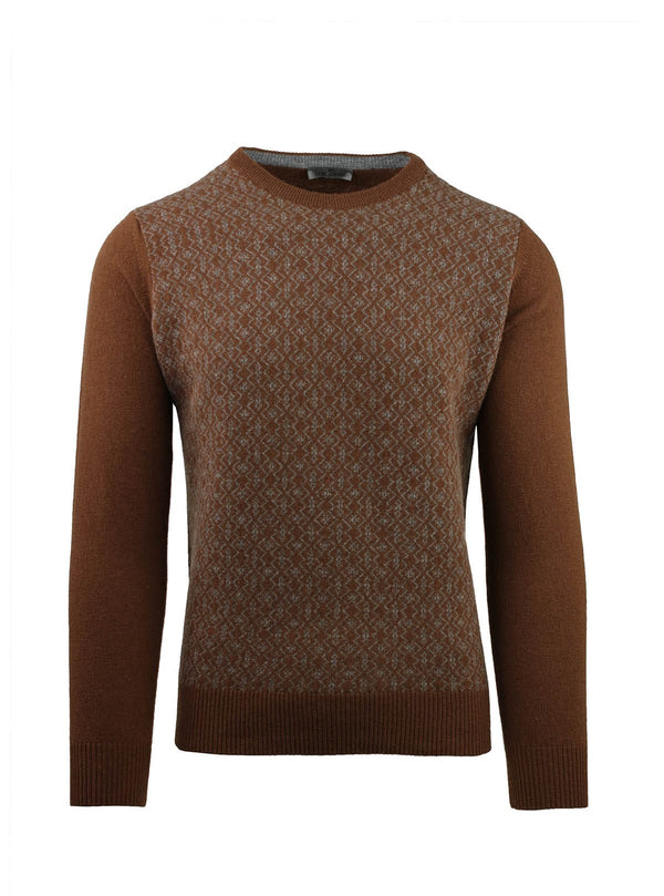 GIROCOLLO JACQUARD GEOMETRICO