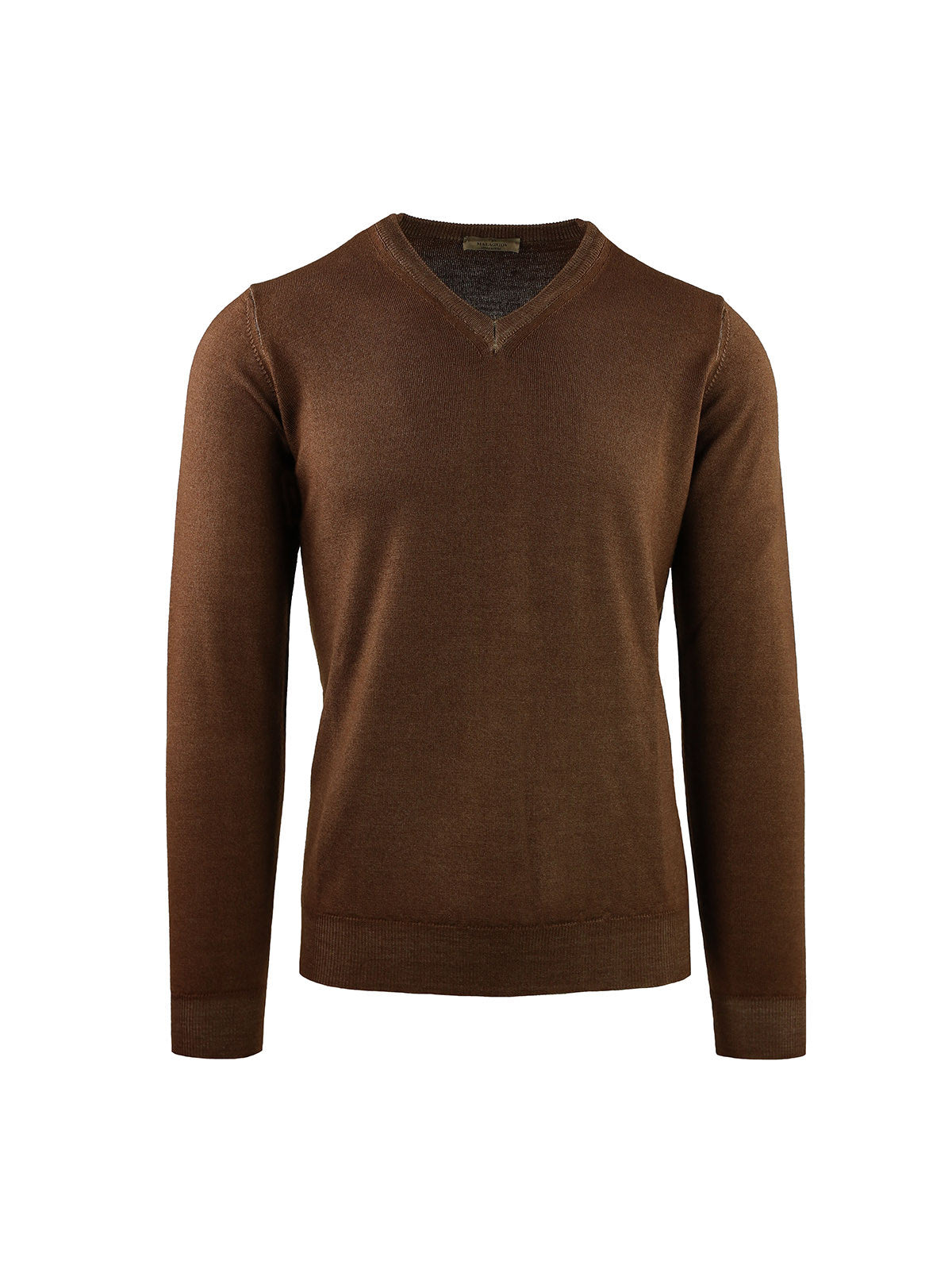 BRUSHED PULLOVER WITH ACID DYE