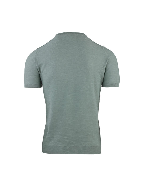 COTTON LINEN KNIT CREW NECK