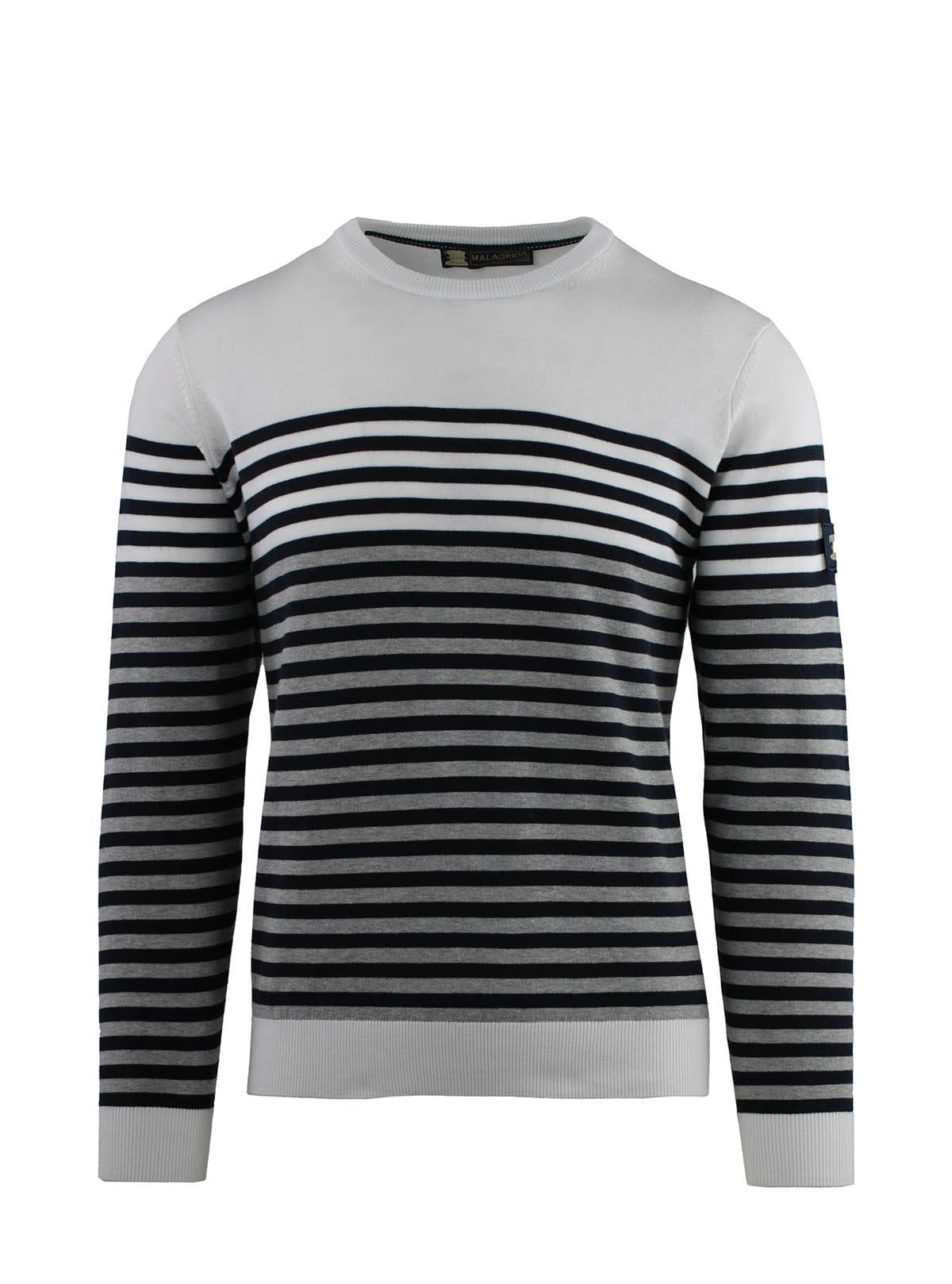 STRIPED CREW NECK