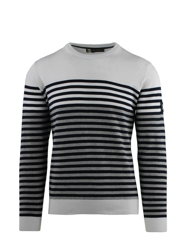 STRIPED CREW NECK
