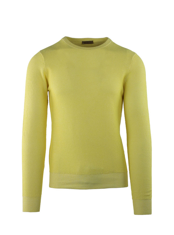 BICOLORE OXFORD CREW NECK