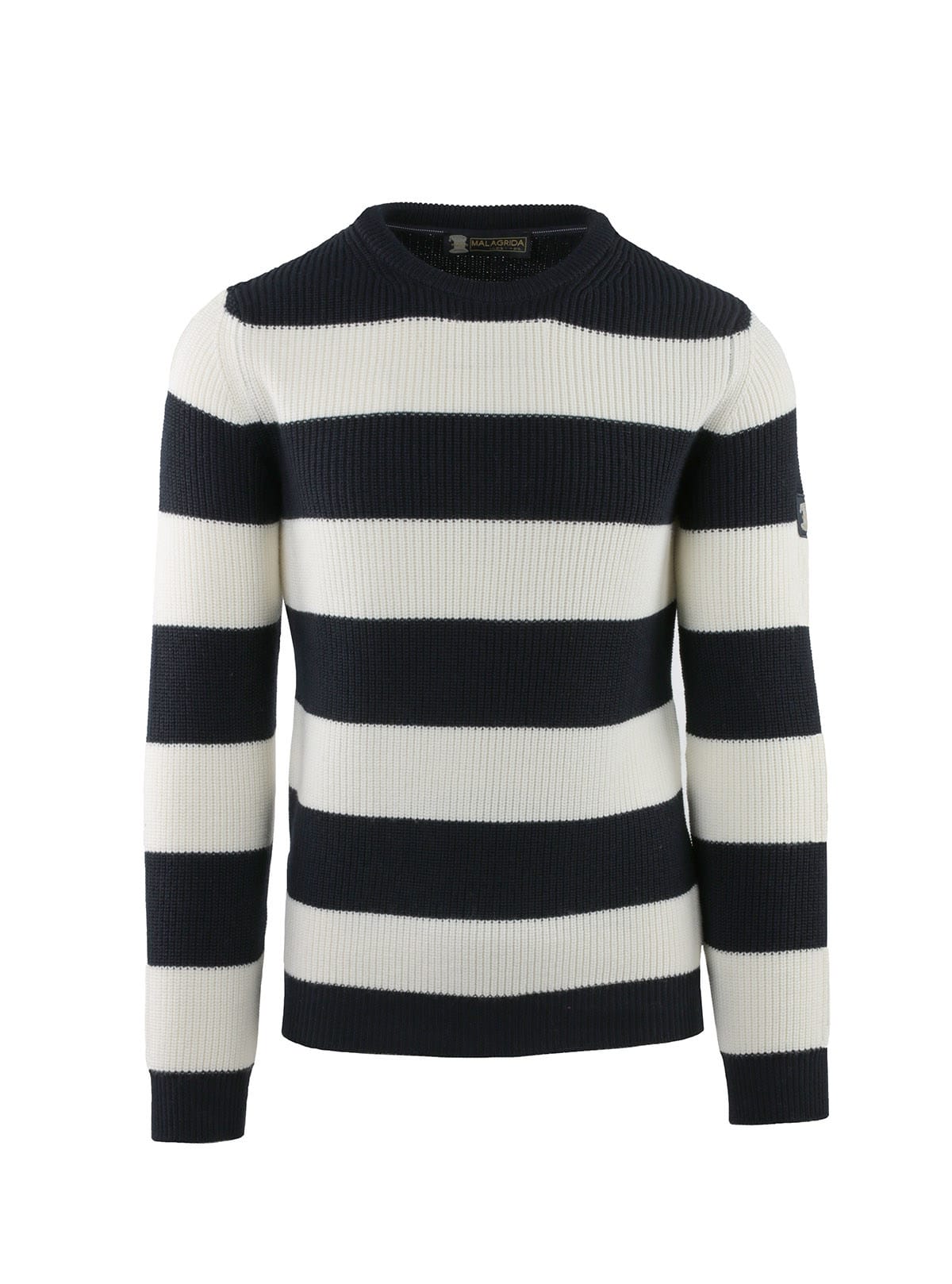 RIBBED ENGLISH CREW NECK