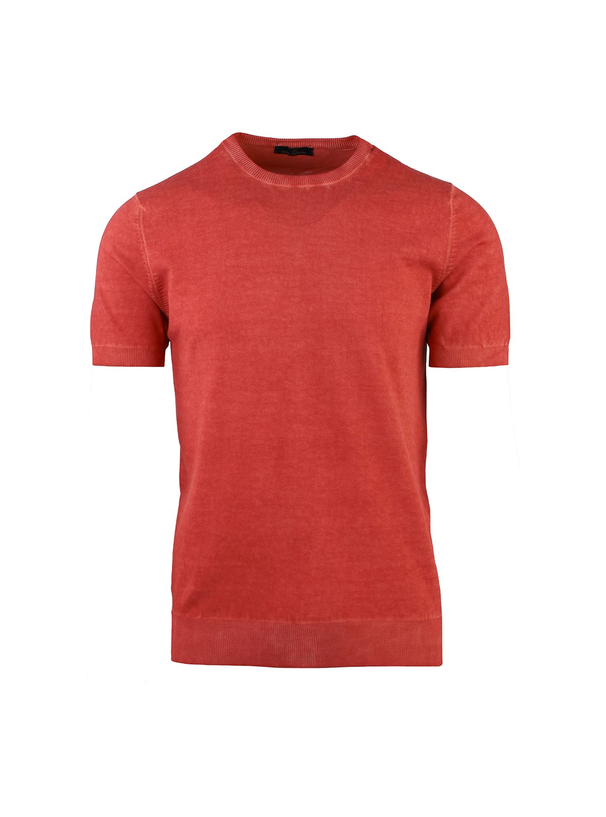 CAMISETA DE CUELLO REDONDO DE MANGA CORTA TINTADA EN FRÍO