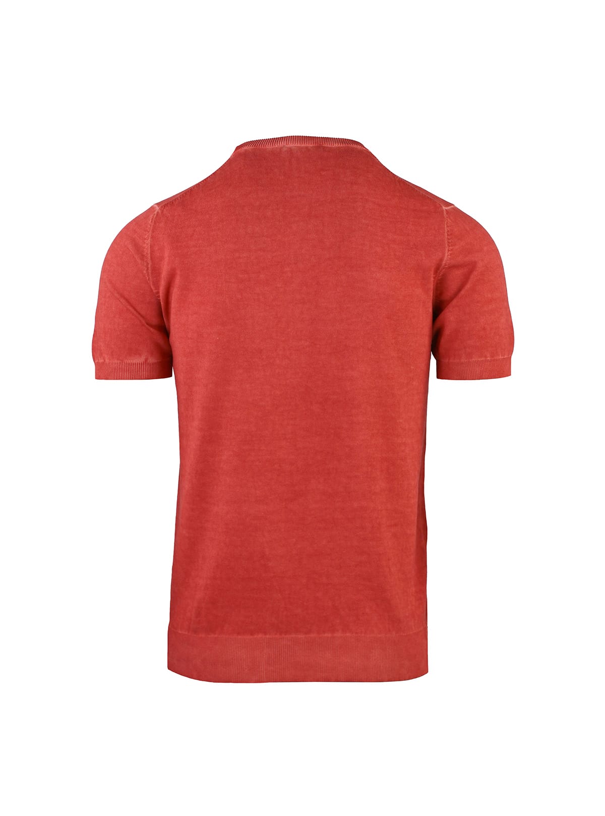 CAMISETA DE CUELLO REDONDO DE MANGA CORTA TINTADA EN FRÍO