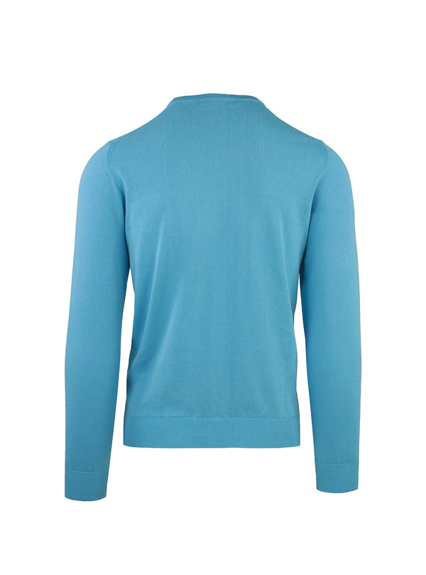 PURE COTTON CREW NECK WITH WASHED EFFECT