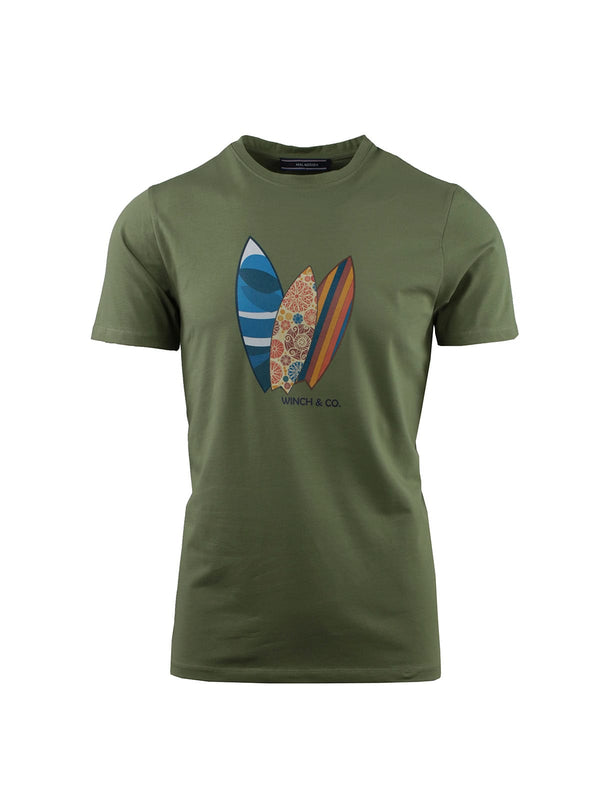 Camiseta con estampado de surf