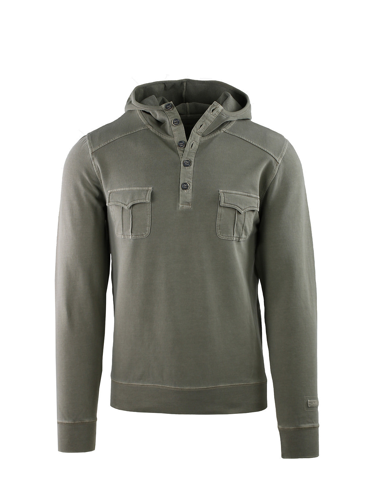 HOODED SERAFINO IN WASHED FLEECE