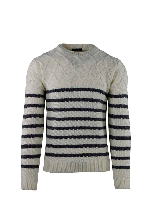 DIAMOND PATTERN AND RIBBED RICE NECKLACE