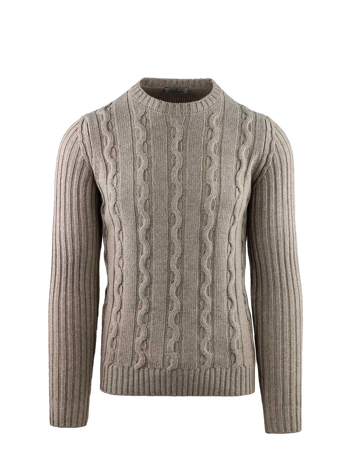 CREW NECK RELIEF BRAID WORK