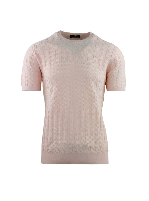 T-SHIRT À MANCHES COURTES AVEC TEXTURE DÉCALÉE