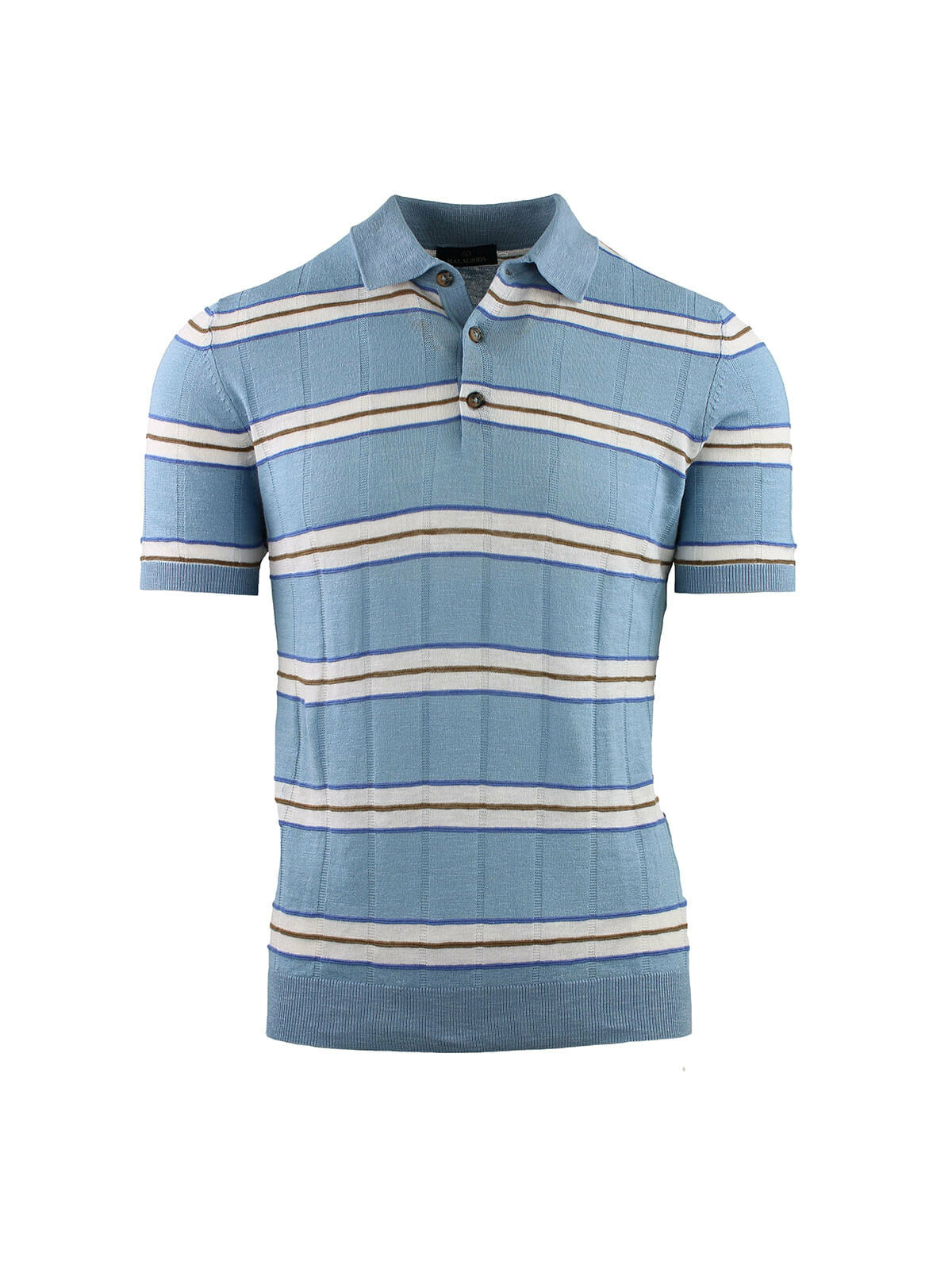 STRIPED SHORT SLEEVE POLO