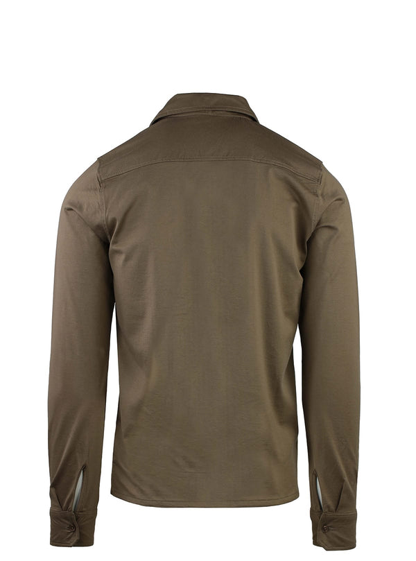 LONG SLEEVE SHIRT IN MERCERIZED COTTON