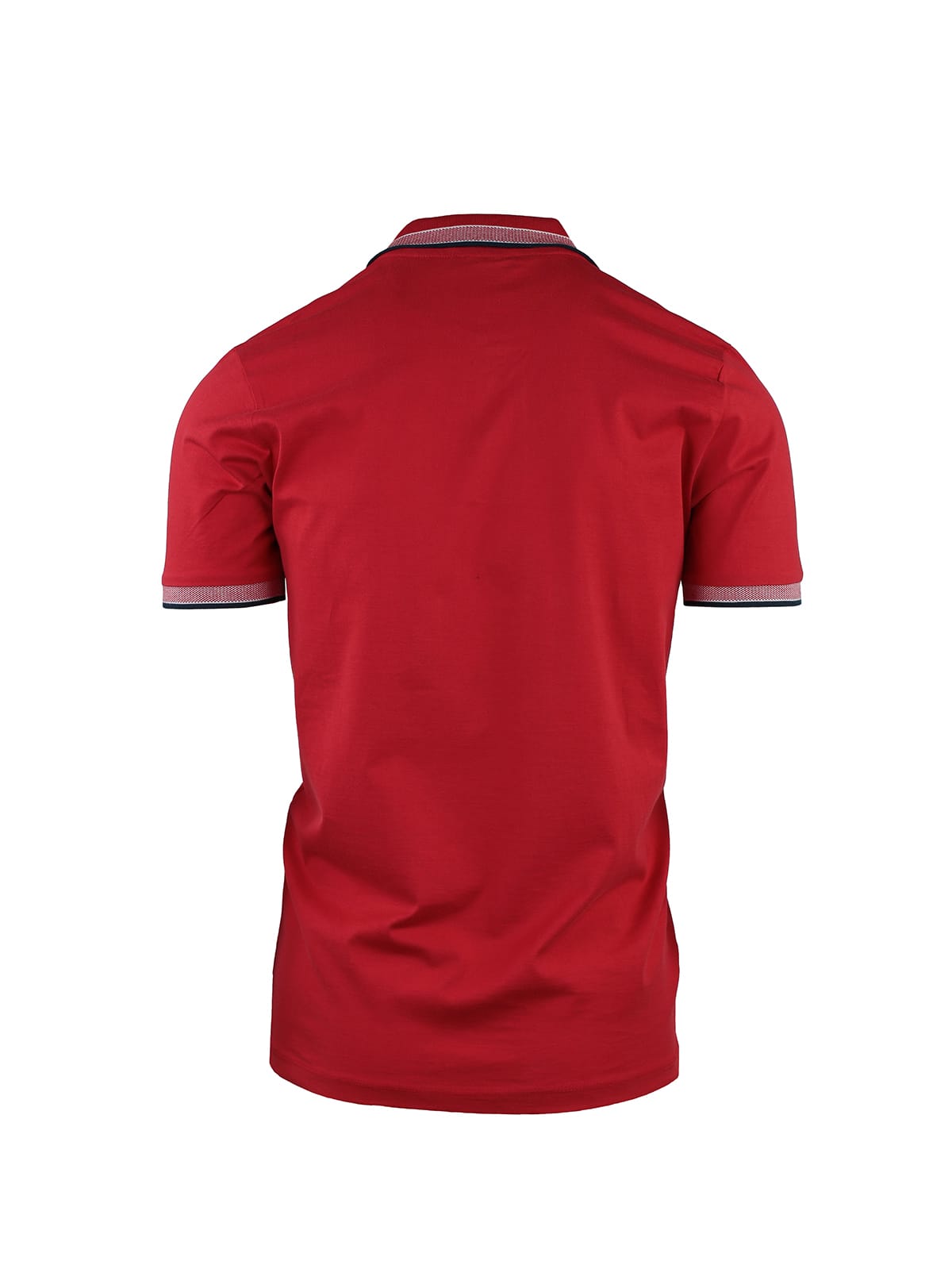 SHORT SLEEVE POLO WITH MICROJACQUARD DETAILS