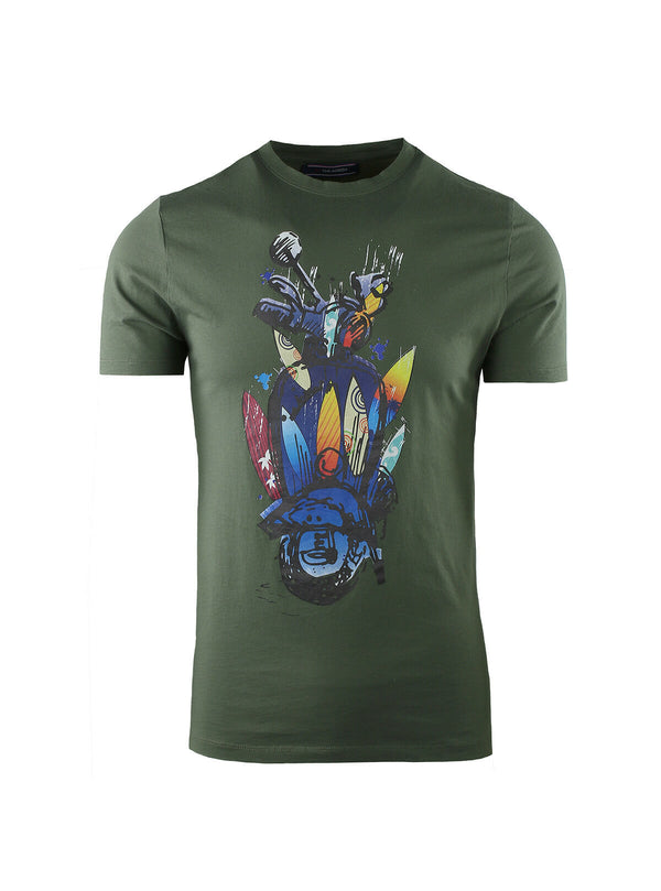 JERSEY T-SHIRT WITH VESPA PRINT