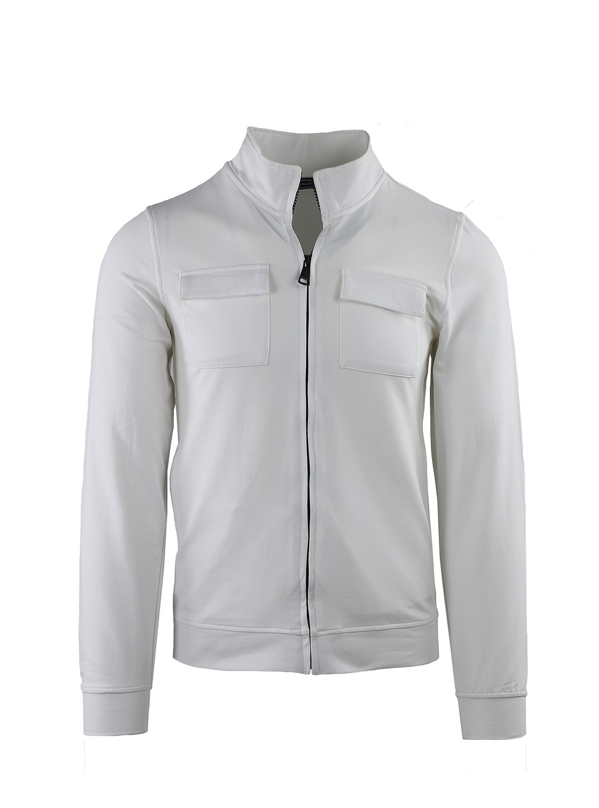 SUDADERA CON CREMALLERA COMPLETA Y BOLSILLOS EN EL PECHO