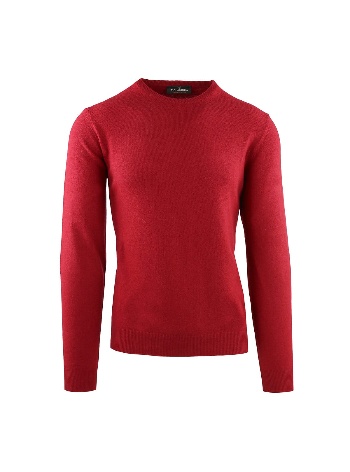 CASHMERE BLEND CREW NECK WITH SUEDE PATCHES