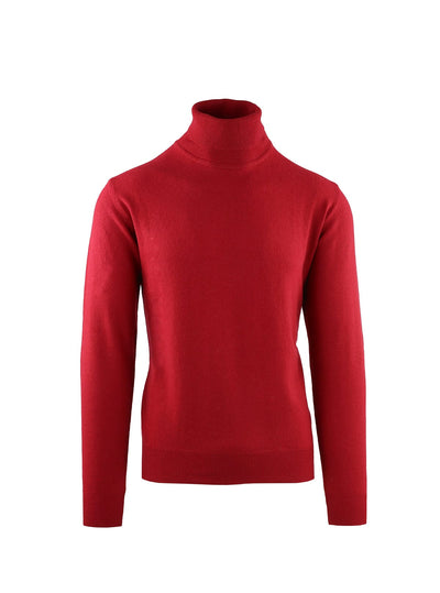 CASHMERE BLEND TURTLENECK WITH ALCANTARA PATCHES