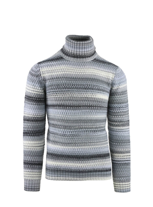 SWEATER WITH CORN WORK AND PRINTED YARN