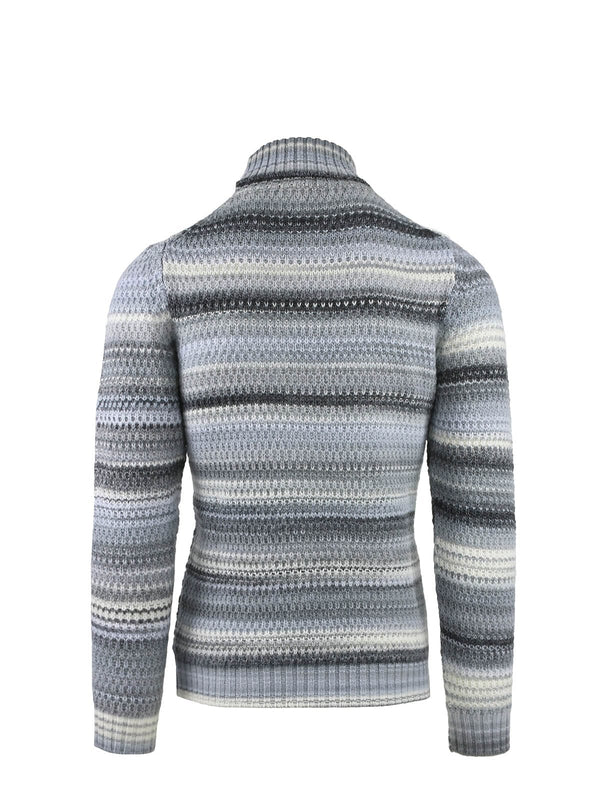 SWEATER WITH CORN WORK AND PRINTED YARN