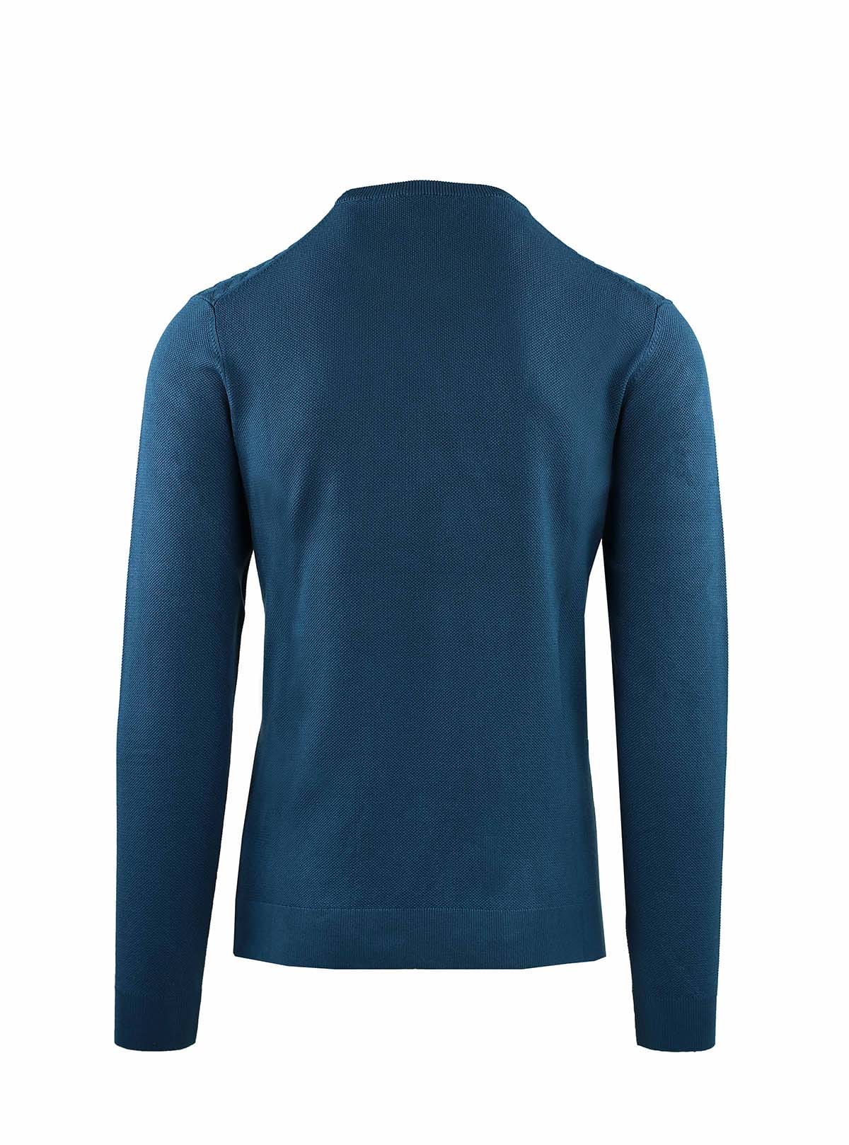 CREW NECK WITH CROSS RIBBED WORKMANSHIP