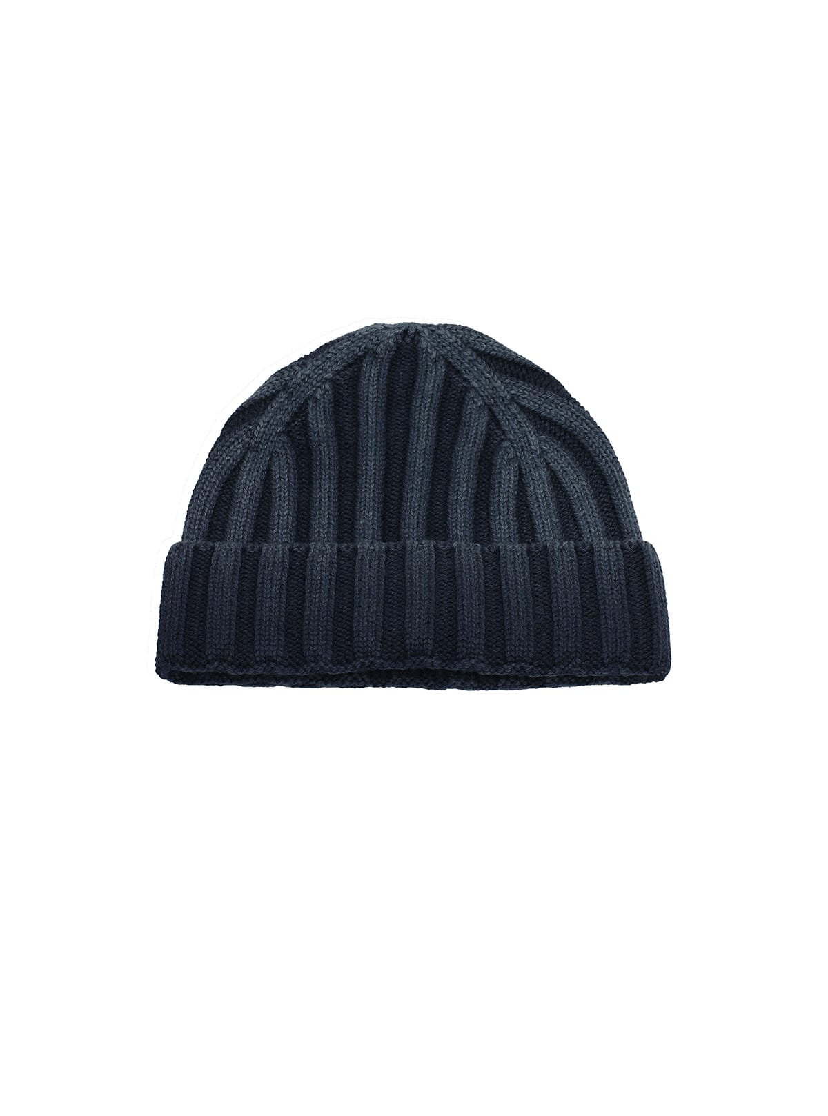 100% WOOL RIBBED HAT WITH ACID DYE