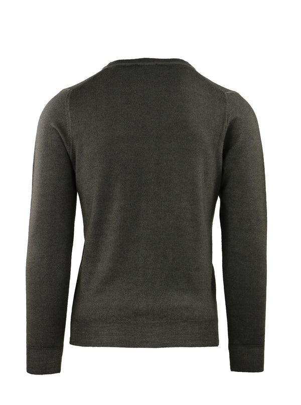 BRUSHED CARDIGAN WITH ACID DYE