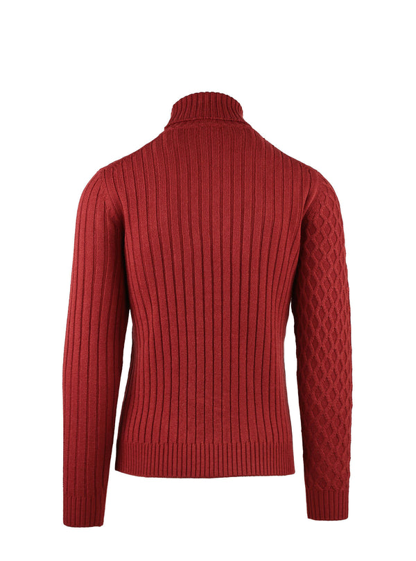 Turtleneck with Multicolor Patterns