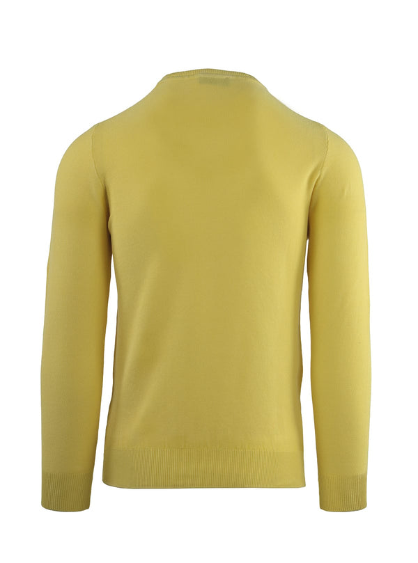 LONG SLEEVE CREW NECK WITH RICE GRAIN STITCH