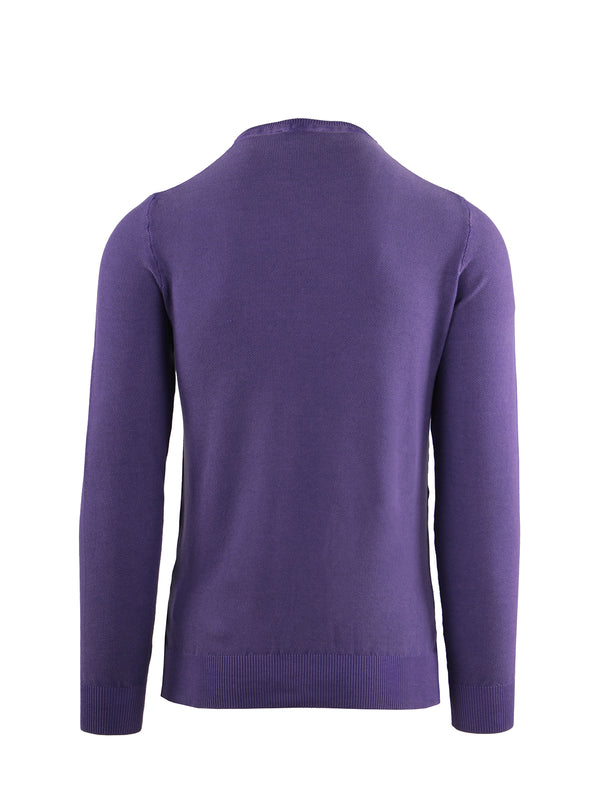 LONG SLEEVE PULLOVER WITH RICE GRAIN STITCH