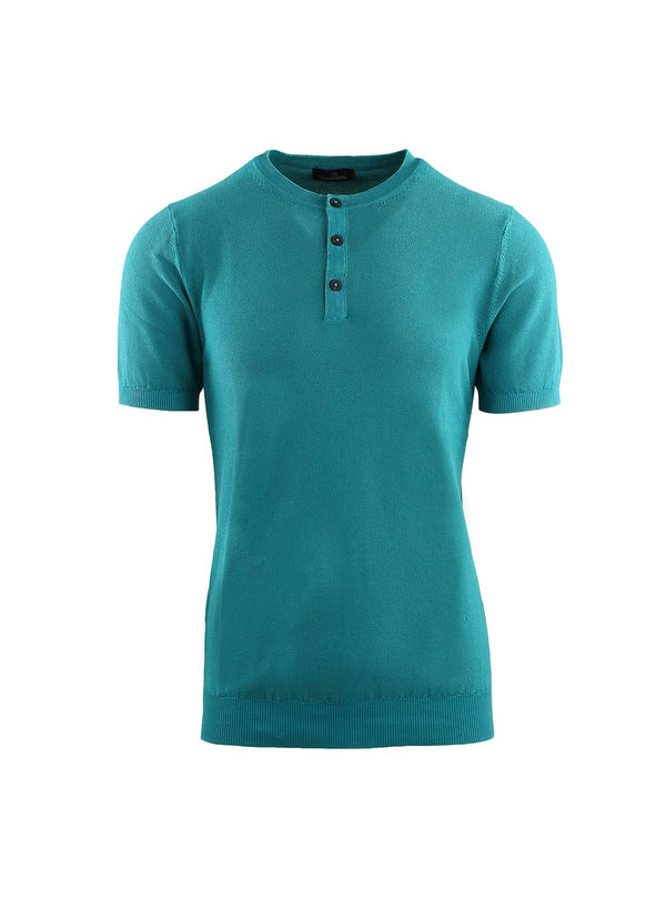 SERAFINO SHORT SLEEVE WITH RICE STITCH