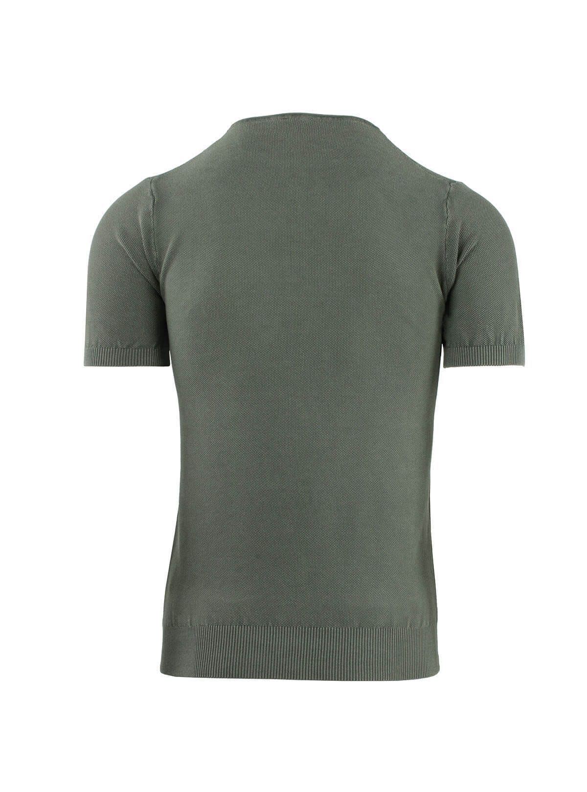 ROUND NECK SHORT SLEEVE WITH RICE GRAIN STITCH