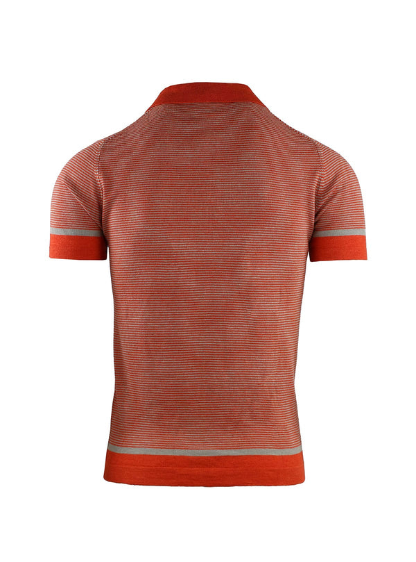 THIN STRIPED SHORT SLEEVE POLO