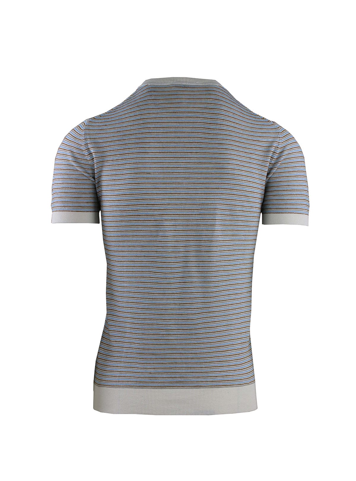 CREW NECK HALF SLEEVES STRIPES LINK WORKING