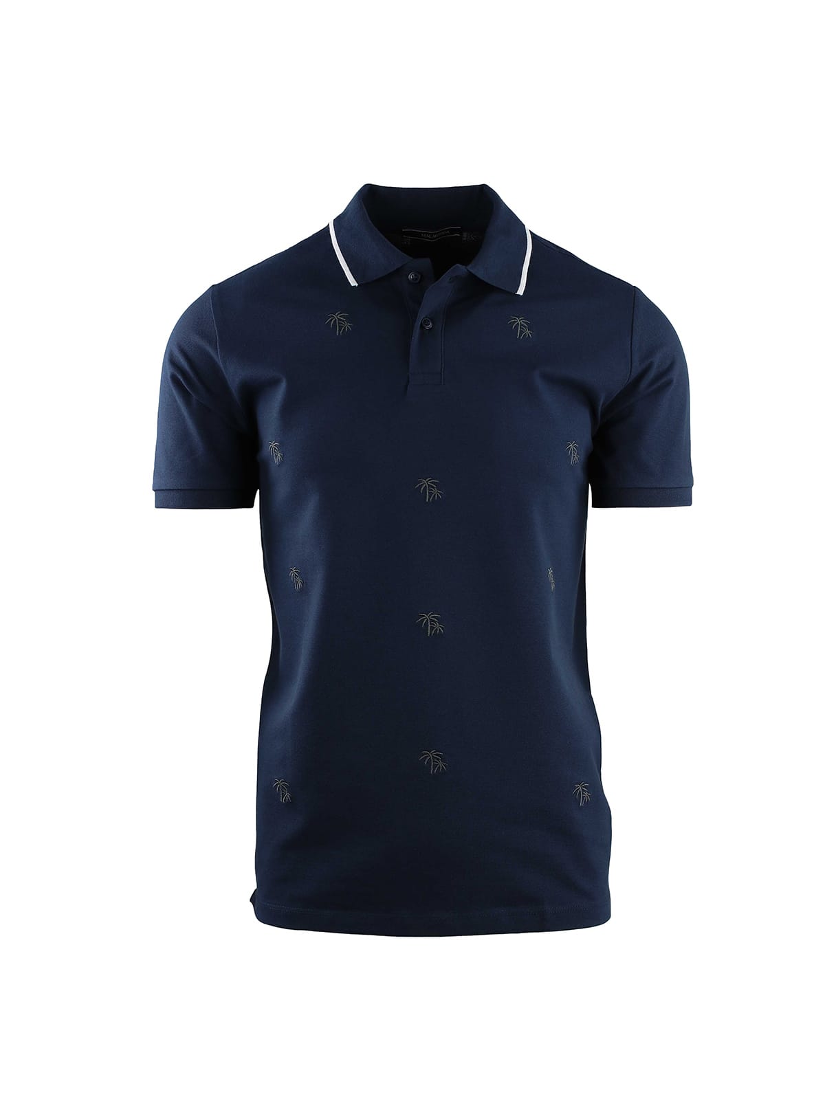 SHORT SLEEVE POLO IN PIQUET WITH PALM EMBROIDERY