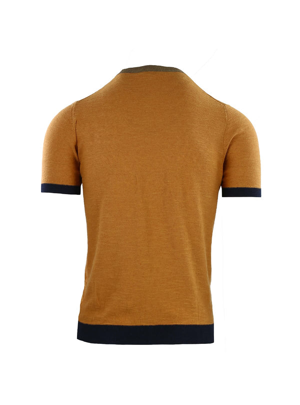 CREW NECK SHORT SLEEVE WITH CONTRAST EDGES