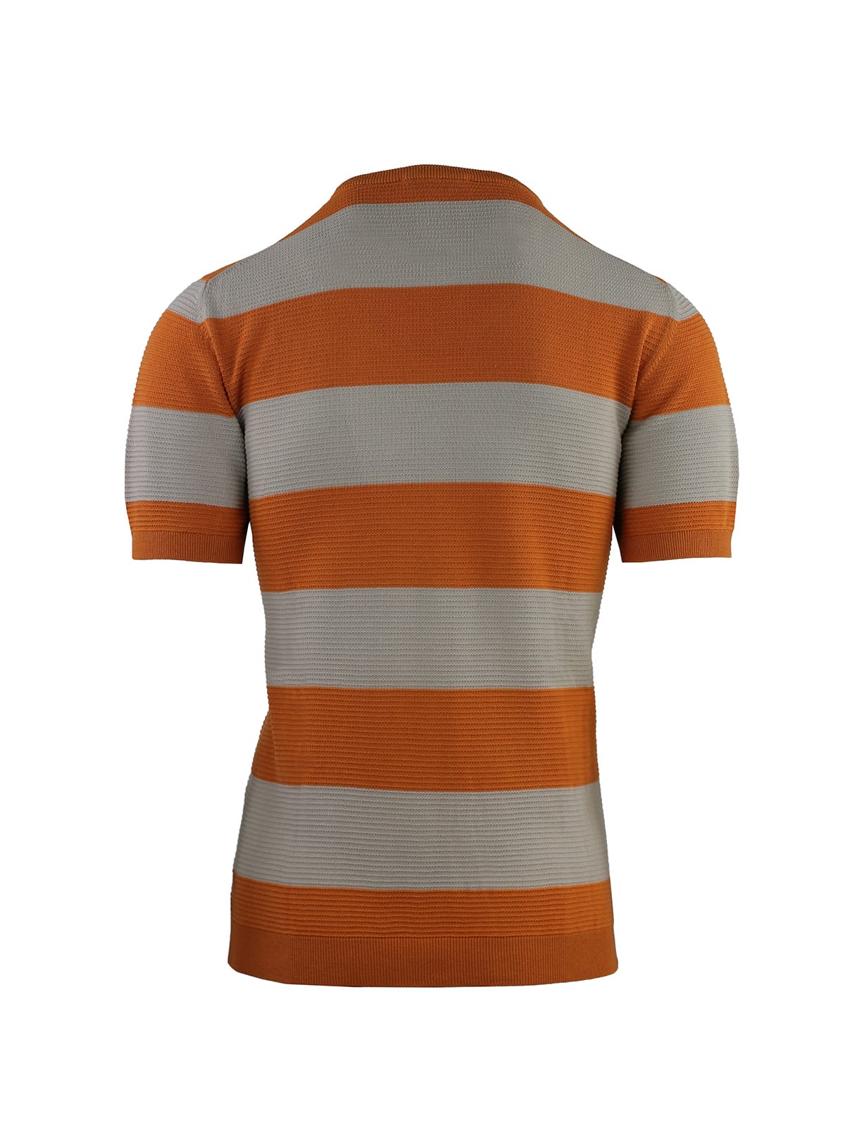 STRIPED SHORT SLEEVE CREW NECK