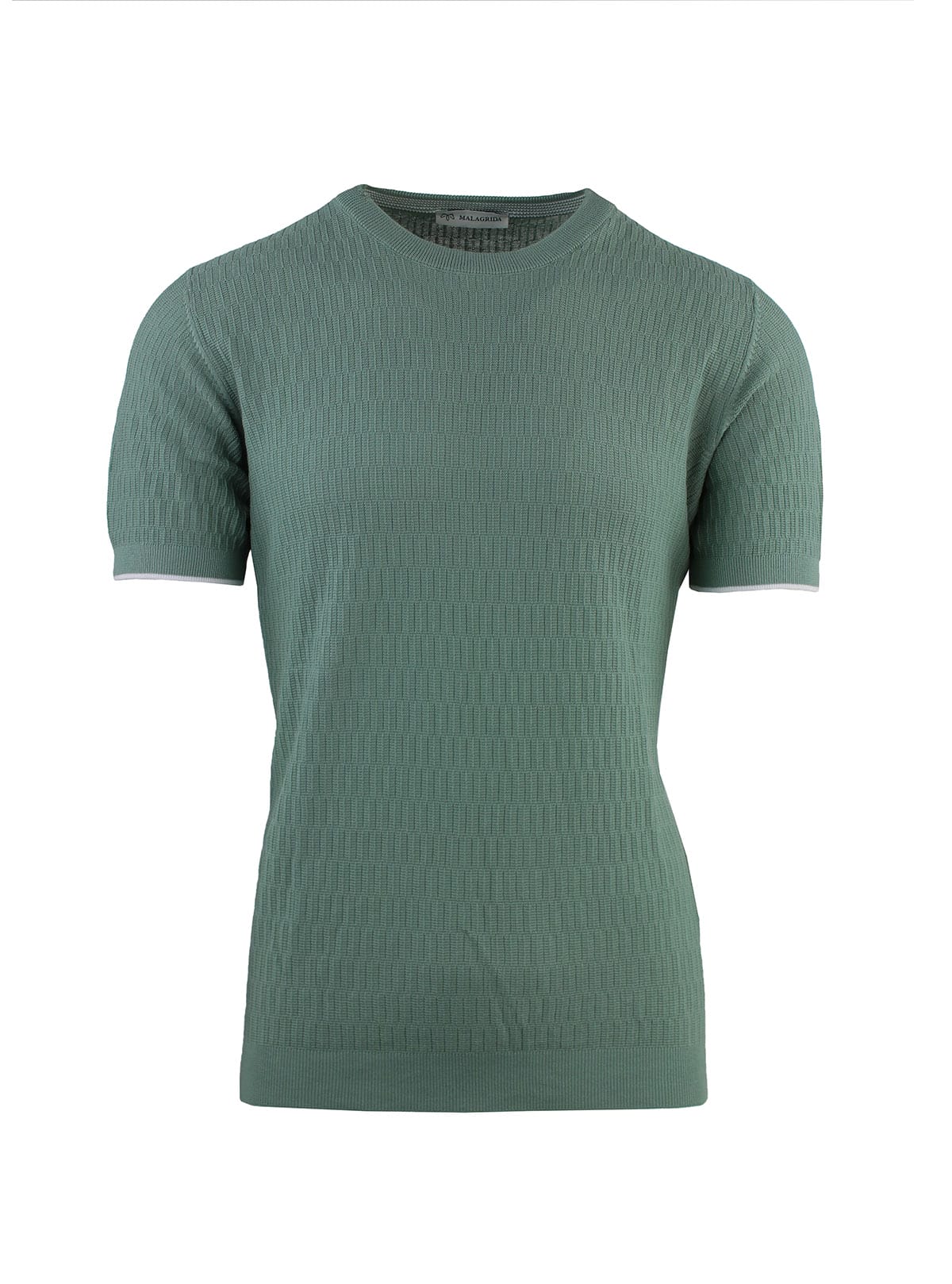 LINKS RIBBED CREW NECK SHORT SLEEVE
