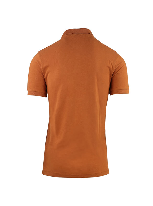 KORTE MOUW POLO IN PIQUET MET CONTRAST OP DE KRAAG