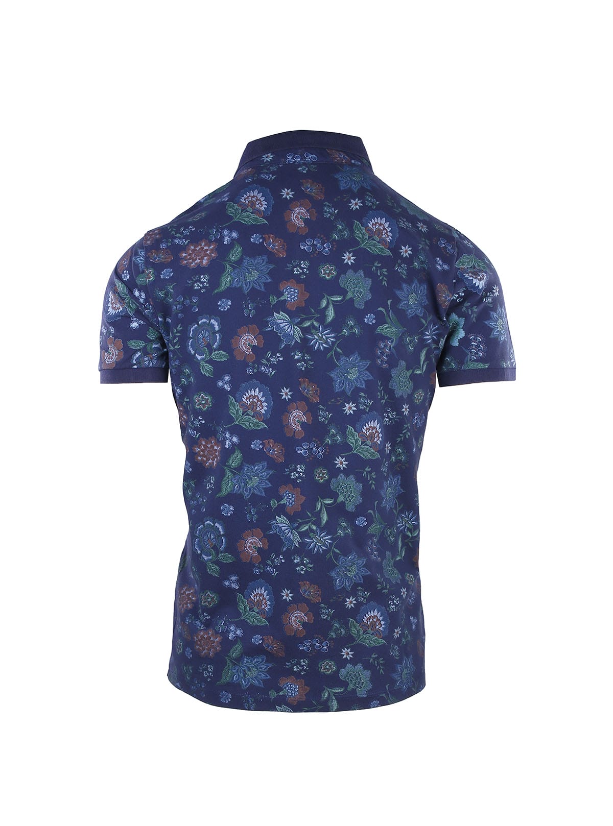 SHORT SLEEVE PIQUET POLO WITH FLOWER PRINT