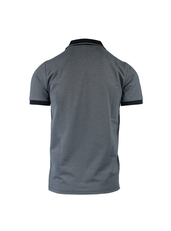 OXFORD PIQUET SHORT SLEEVE POLO WITH ZIP