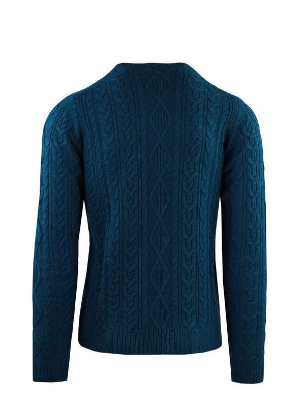 NECKLACE WITH BRAIDED AND DIAMOND PATTERNS