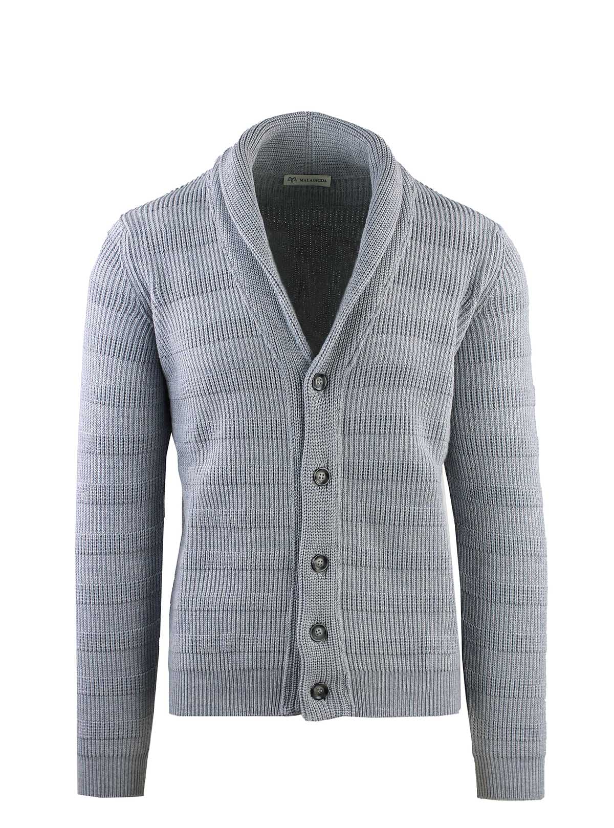 SHIRT JACKET WITH SHAWL COLLAR IN CORNPOINT