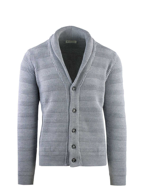 SHIRT JACKET WITH SHAWL COLLAR IN CORNPOINT